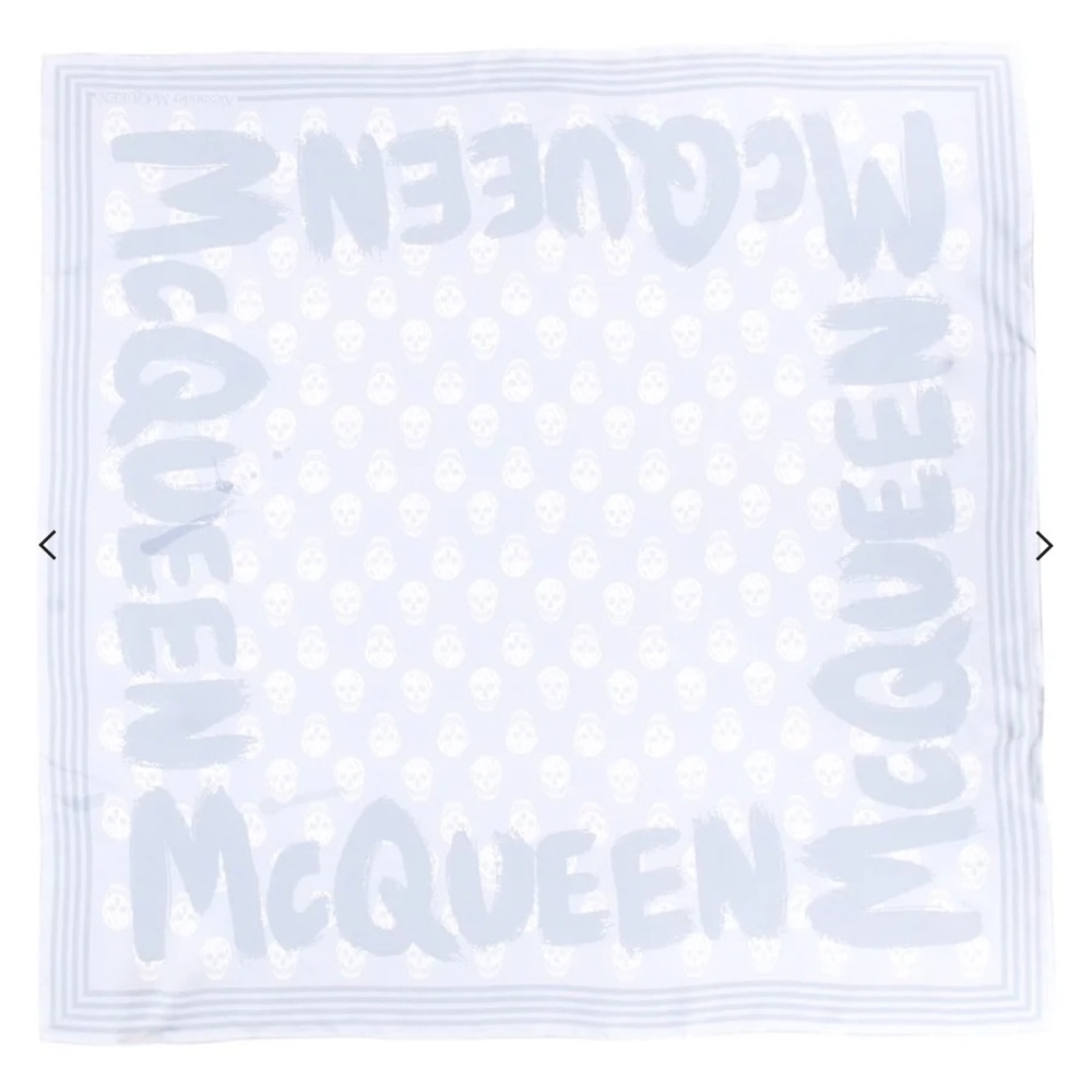 NWT Authentic Alexander Mcqueen biker graffiti scarf - Picture 4 of 4